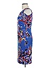 BCBGeneration Tropical Blue Cocktail Dress Size L - photo 5
