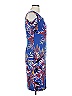 BCBGeneration Tropical Blue Cocktail Dress Size L - photo 4
