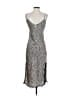 Motivi Animal Print Silver Cocktail Dress Size 0 - photo 2