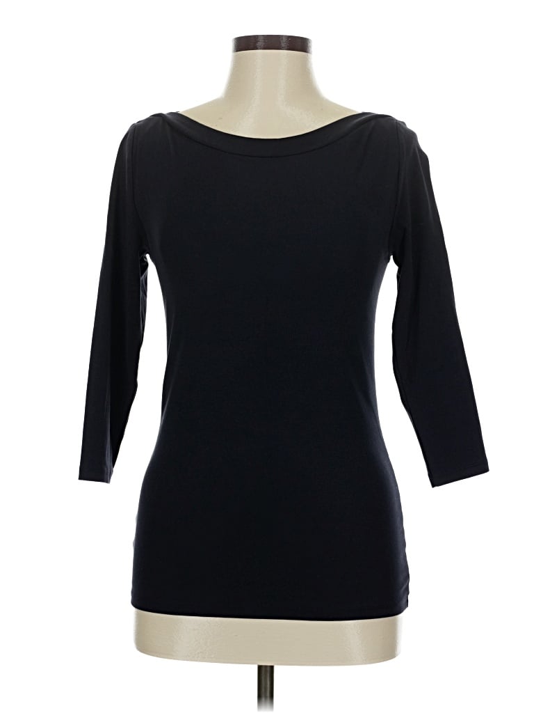 Pre-owned Ann Taylor 3/4 Sleeve T-shirt In Black
