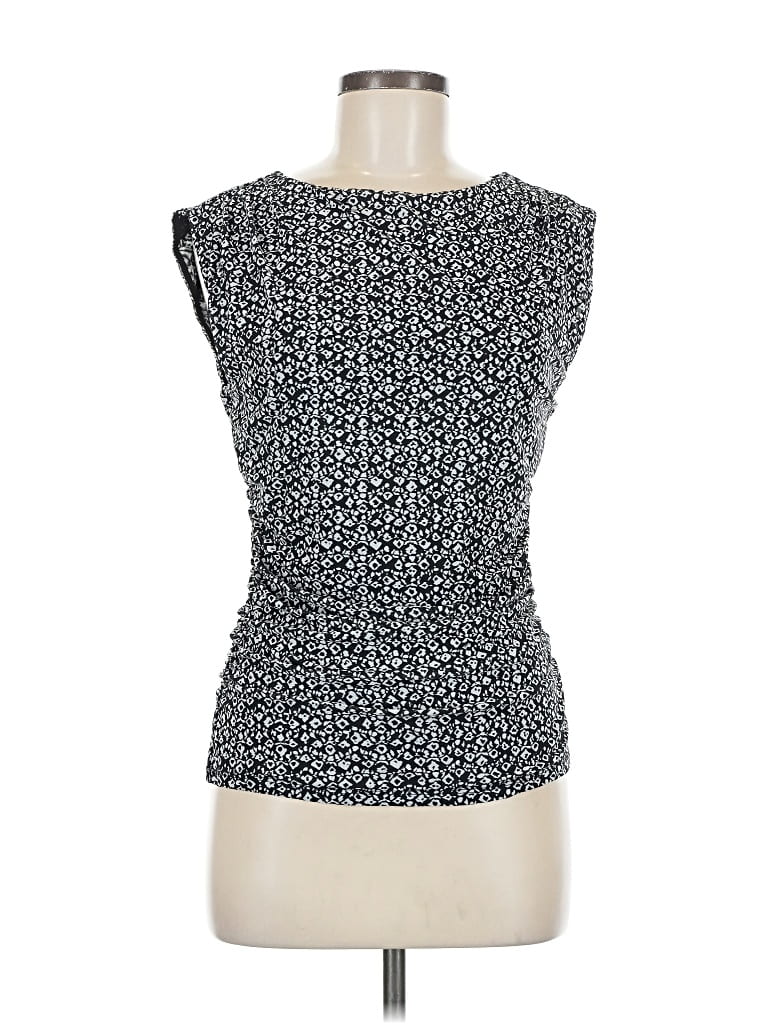 Pre-owned Inc International Concepts Sleeveless Top Black Boatneck Tops