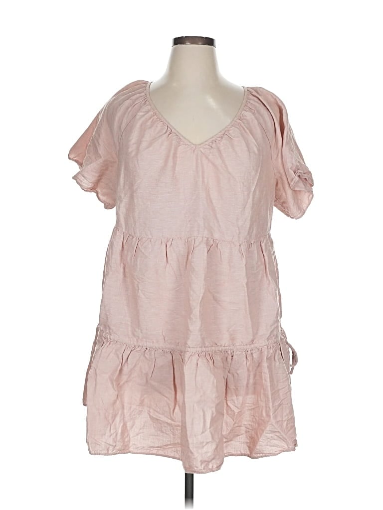 Pre-owned Madewell Short Sleeve Blouse In Pink