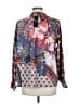 Tolani 100% Viscose Plaid Red Long Sleeve Blouse Size L - photo 2