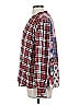 Tolani 100% Viscose Plaid Red Long Sleeve Blouse Size L - photo 5