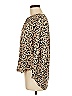 Tinley 100% Viscose Animal Print Tan Long Sleeve Blouse Size M - photo 5