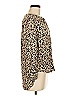 Tinley 100% Viscose Animal Print Tan Long Sleeve Blouse Size M - photo 4
