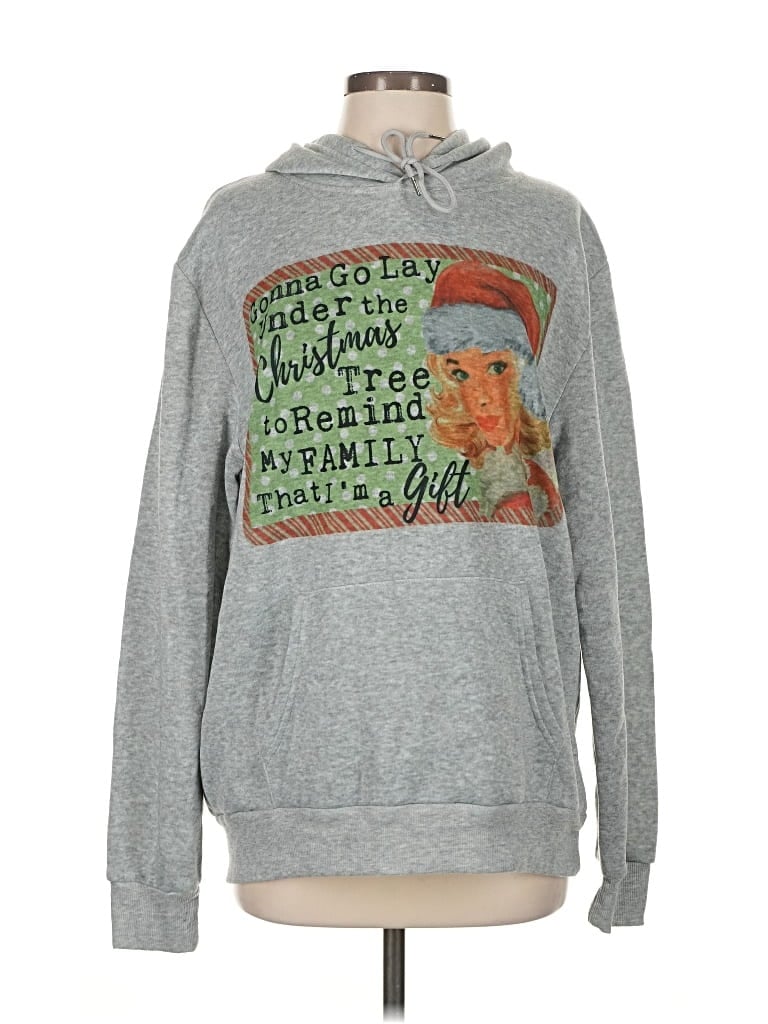 Pre-owned New Fashion Pullover Hoodie In Gray