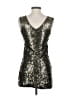 Express 100% Nylon Silver Cocktail Dress Size XS - photo 2