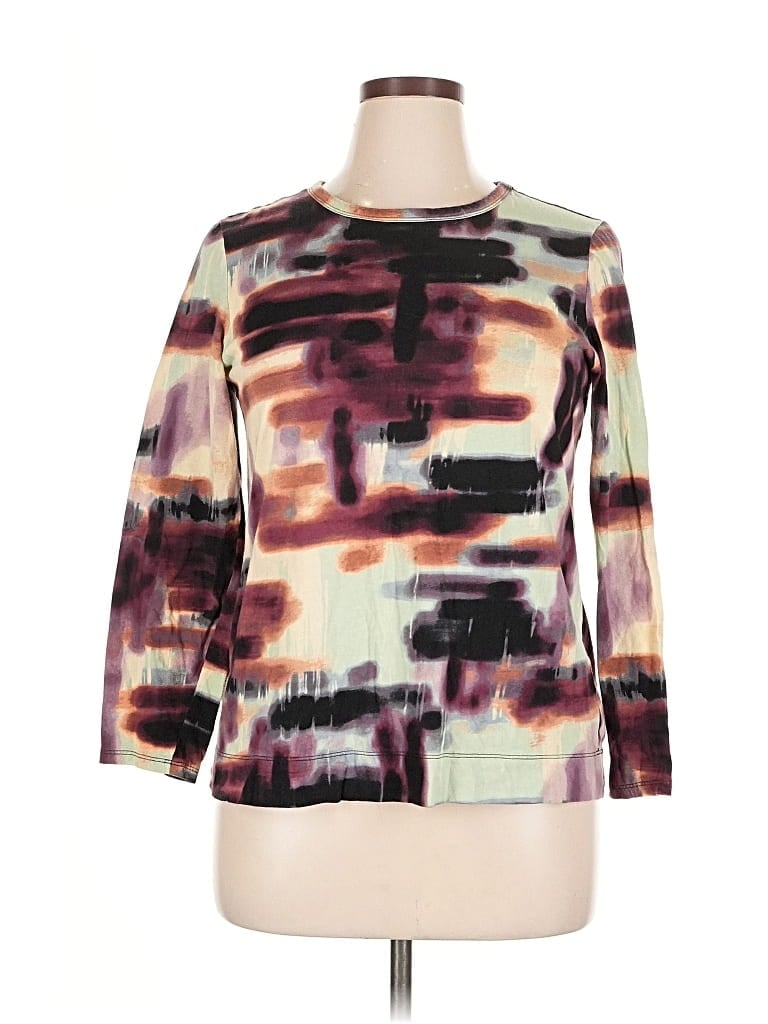 Pre-owned Simply Vera Vera Wang 3/4 Sleeve T-shirt In Purple