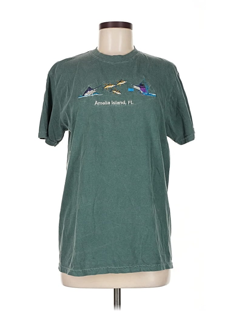 Pre-owned Comfort Colors Short Sleeve T-shirt In Blue