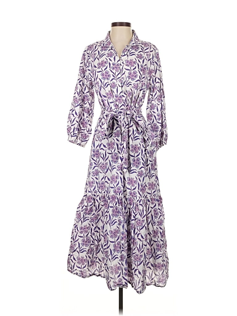 Pre-owned Victoria Dunn Casual Dress In Purple