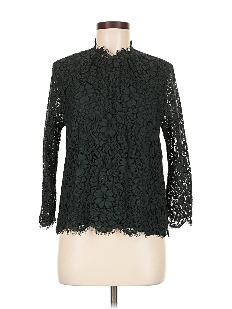 Pre-owned Joie 3/4 Sleeve Blouse In Black
