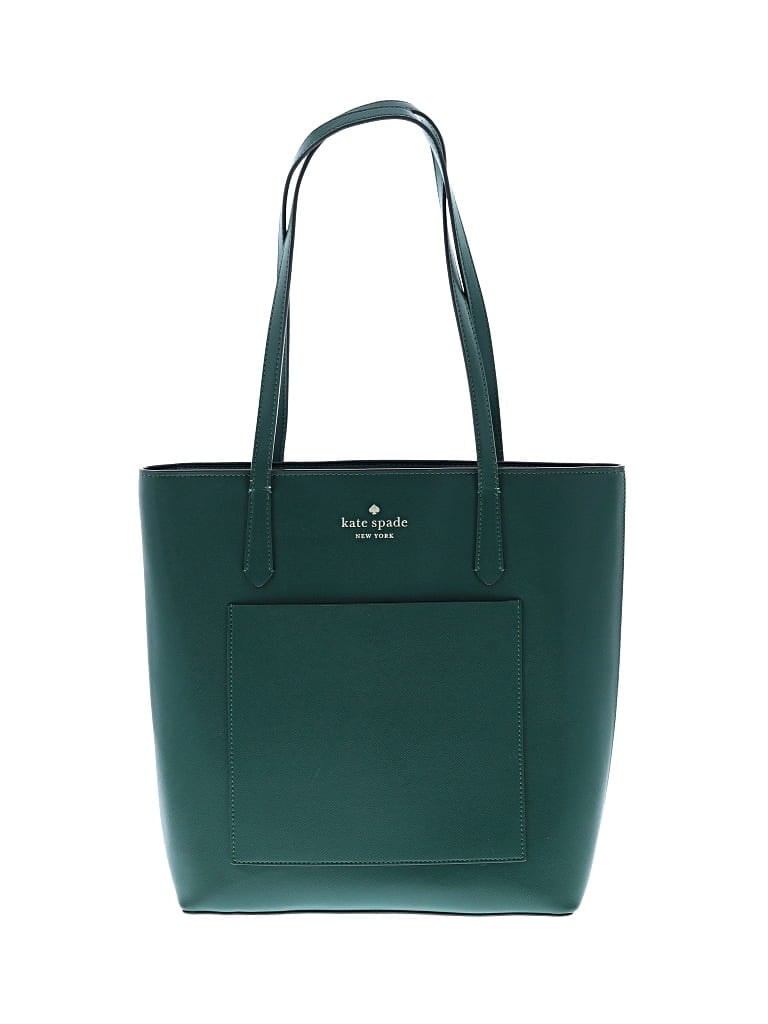 Pre-owned Kate Spade New York Leather Tote Bag In Green