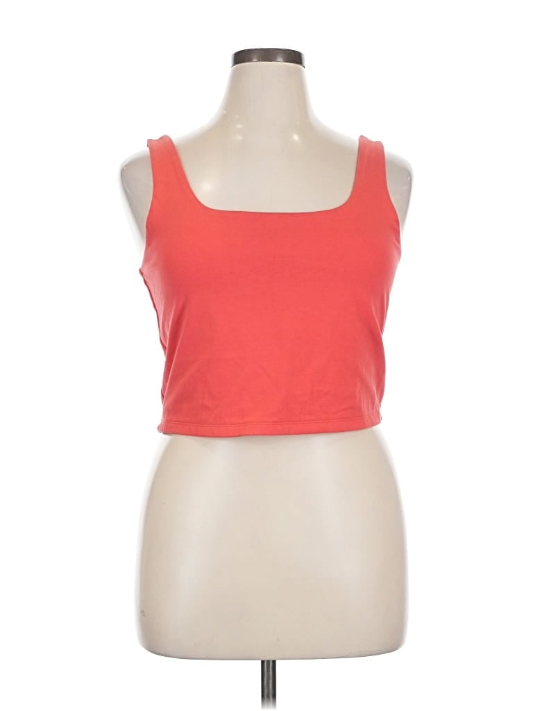 Pre-owned Gap Tank Top Orange Strapless Neckline Tops