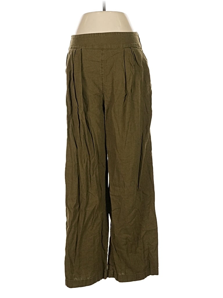 Pre-owned Abercrombie & Fitch Linen Pants In Green