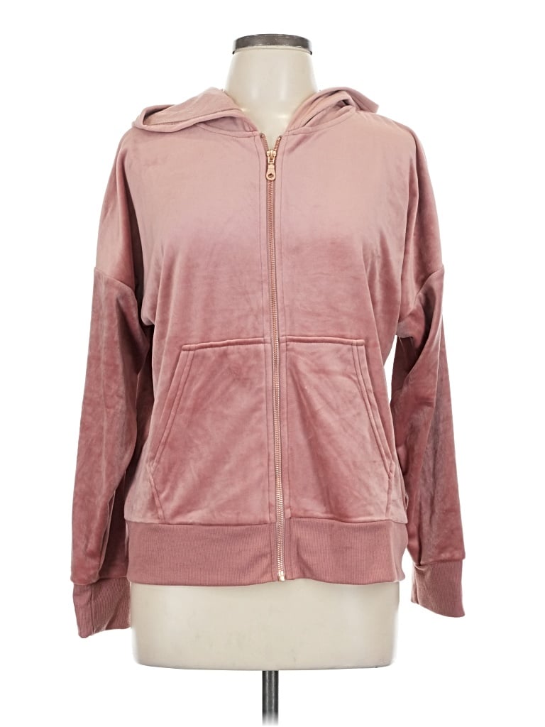 Pre-owned Felina Zip Up Hoodie In Pink