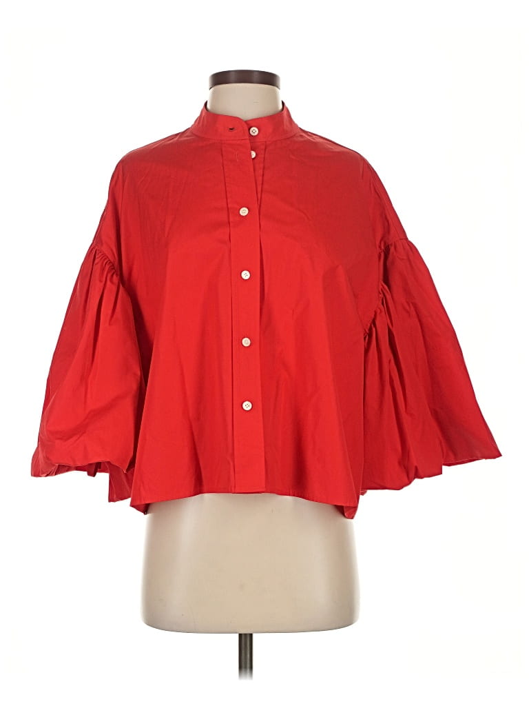Pre-owned Cos 3/4 Sleeve Blouse In Red