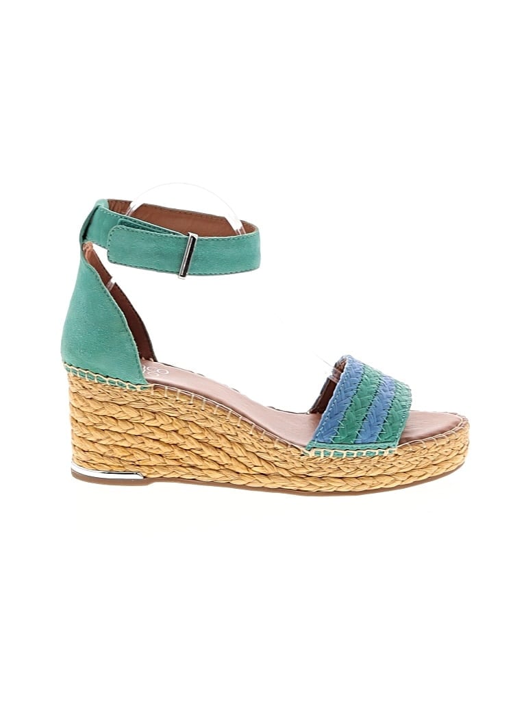 Pre-owned Franco Sarto Wedges In Blue