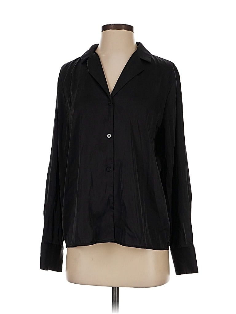 MAISON D' AMELIE Pre-owned Long Sleeve Blouse In Black