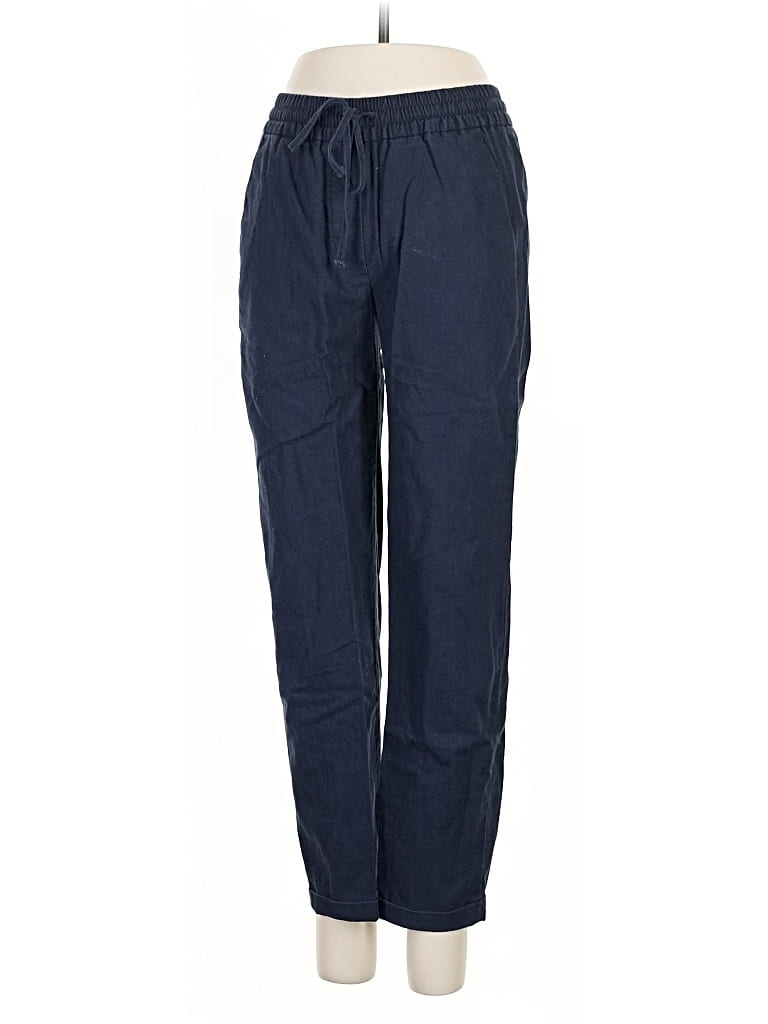 Pre-owned J.crew Factory Store Linen Pants In Blue