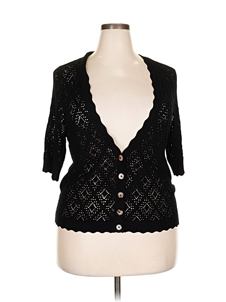 Pre-owned Torrid Cardigan Sweater In Black
