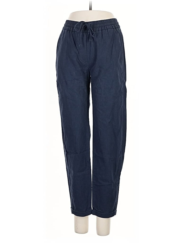 Pre-owned J.crew Factory Store Linen Pants In Blue