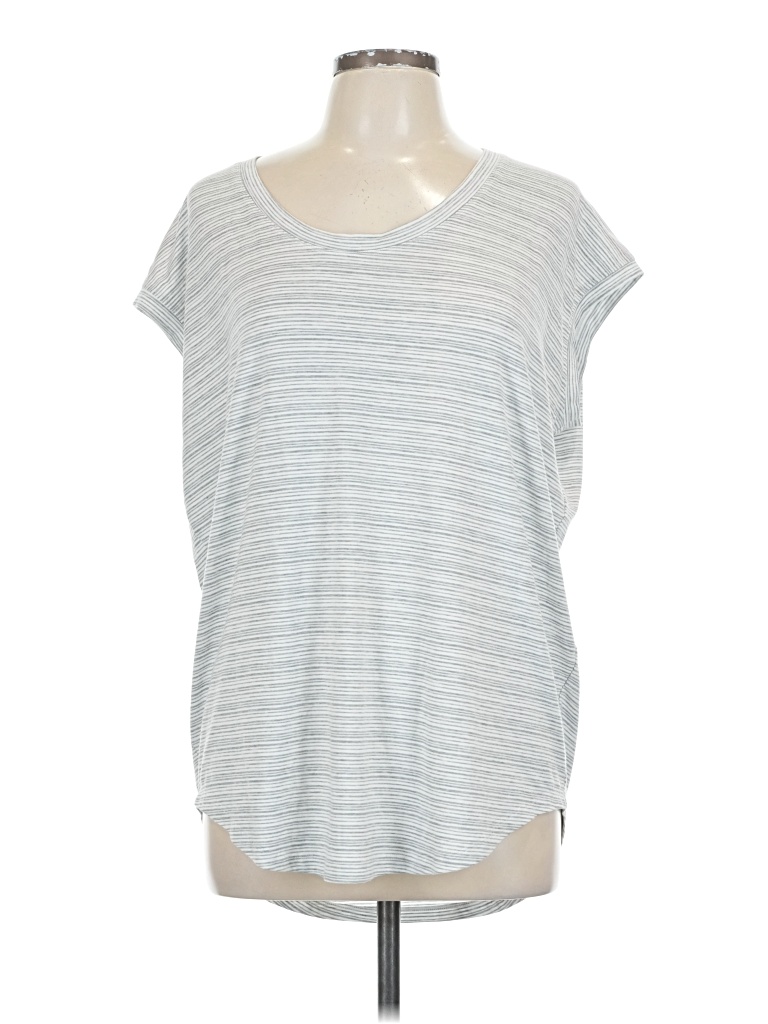 Pre-owned Athleta Sleeveless T-shirt In Gray