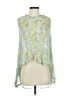 Pomandere Green Sleeveless Blouse Size 4 - photo 1