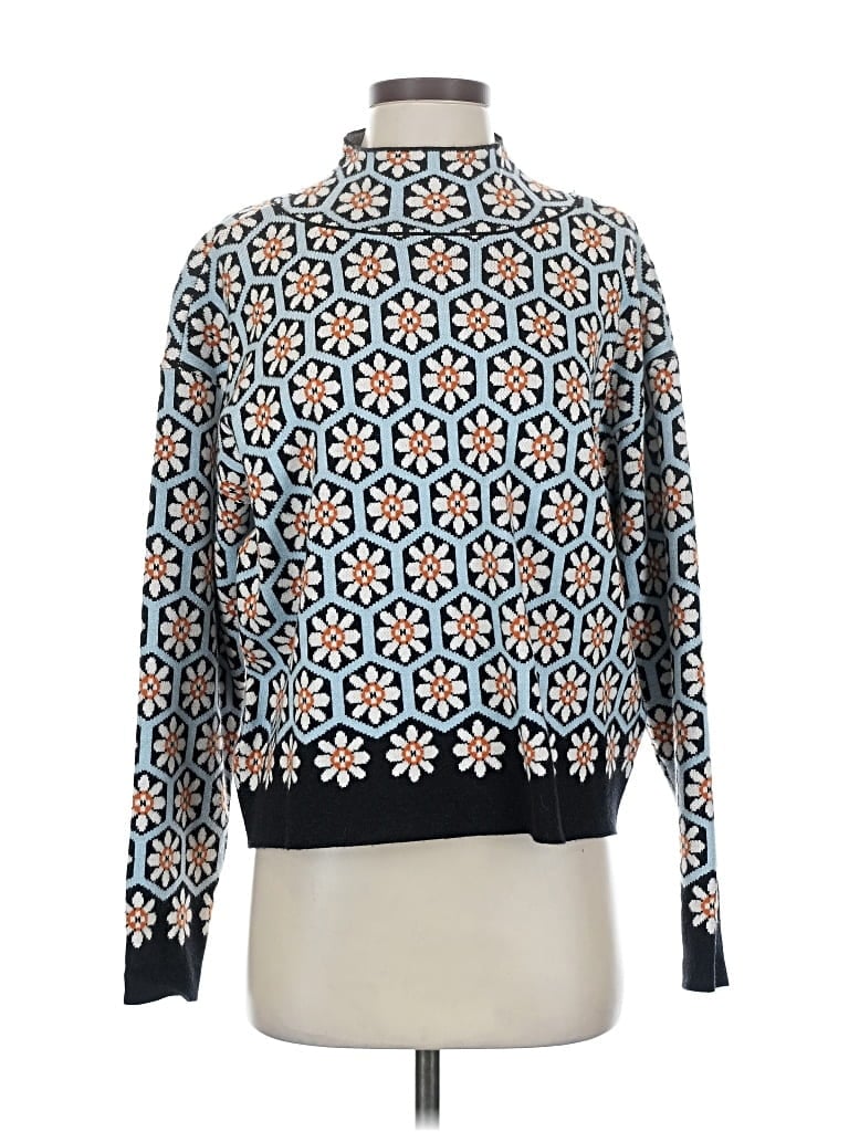 Pre-owned Maeve By Anthropologie Pullover Sweater In Blue