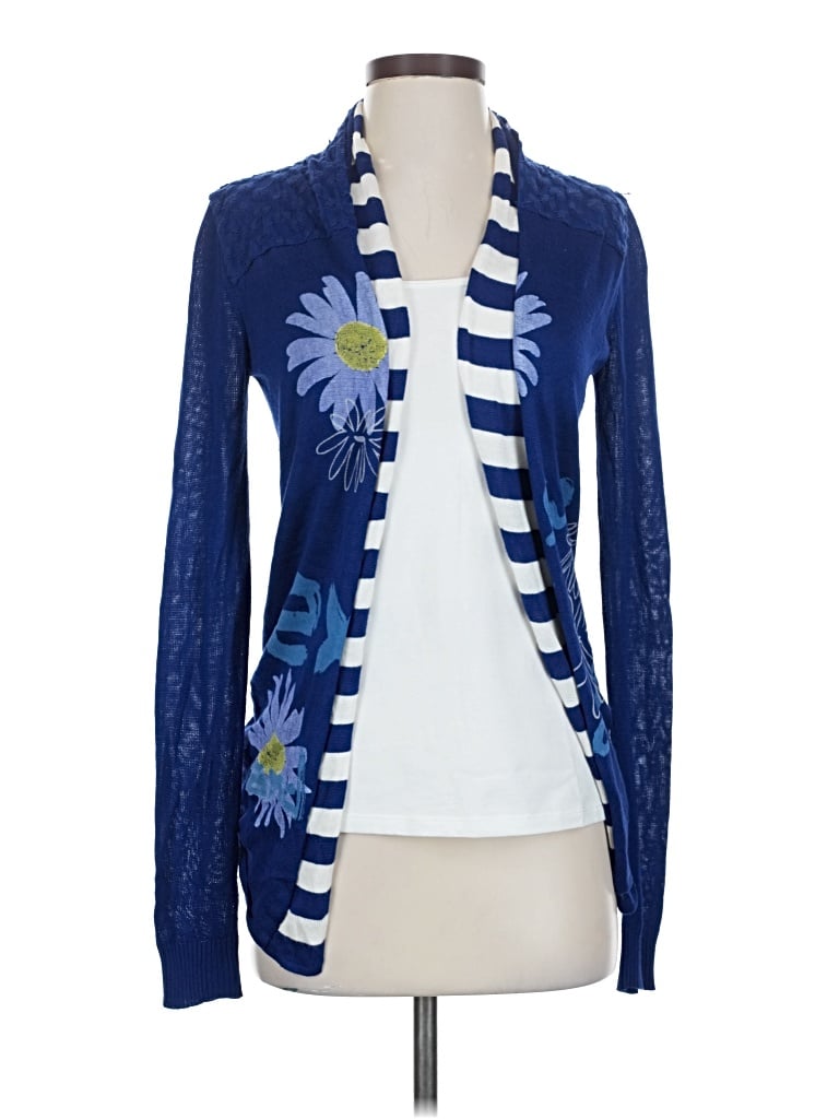 Pre-owned Desigual Cardigan Sweater In Blue