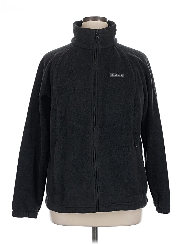 Pre-owned Columbia Fleece Jacket In Black