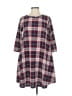 Acting Pro Plaid Red Casual Dress Size M - photo 1