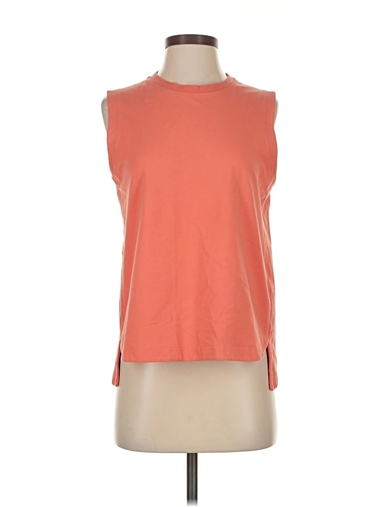 Pre-owned Athleta Sleeveless T-shirt In Orange