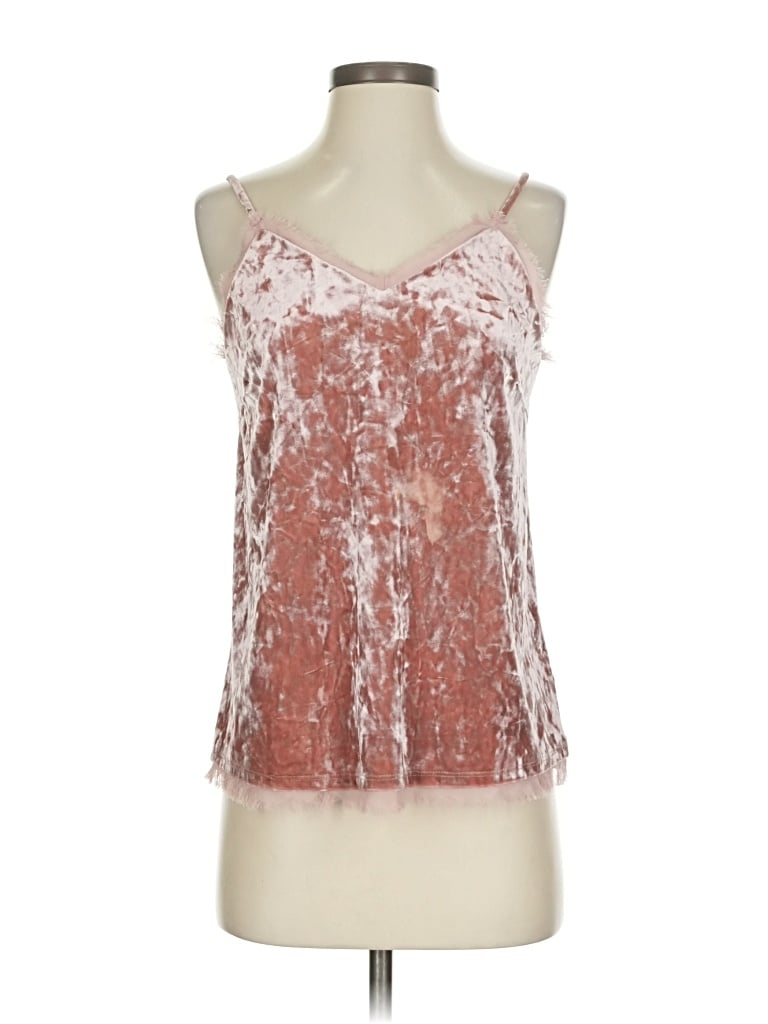 Pre-owned Mi Ami Tank Top Pink Strapless Neckline Tops