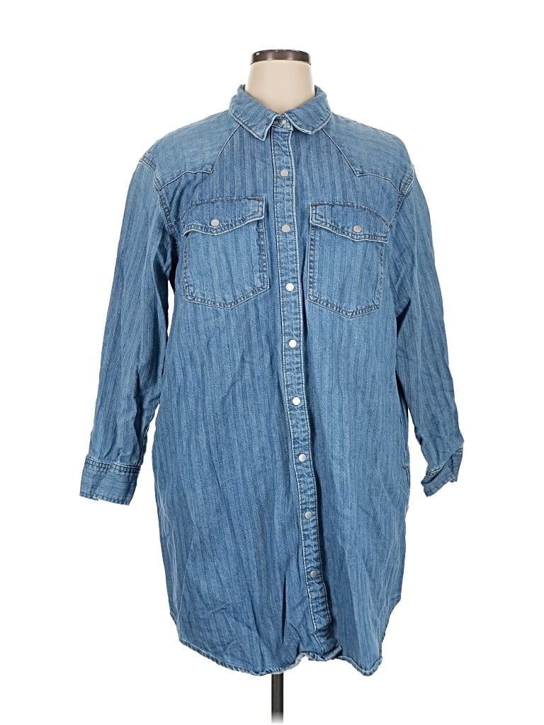 Pre-owned Universal Thread Casual Dress In Blue