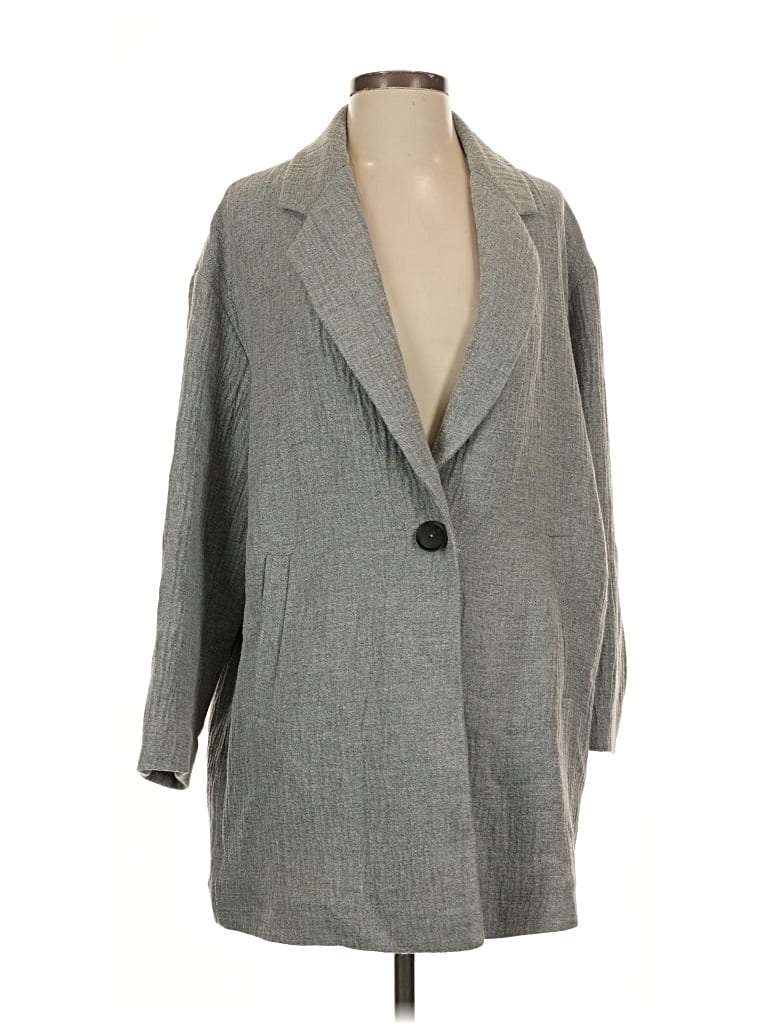 Pre-owned Zara Coat In Gray