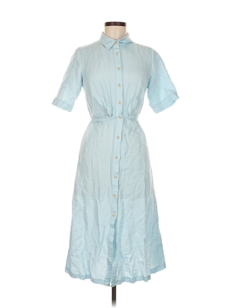 Pre-owned Ann Taylor Casual Dress In Blue