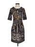 BCBGMAXAZRIA Print Gray Casual Dress Size XS - photo 1