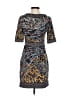 BCBGMAXAZRIA Print Gray Casual Dress Size XS - photo 2