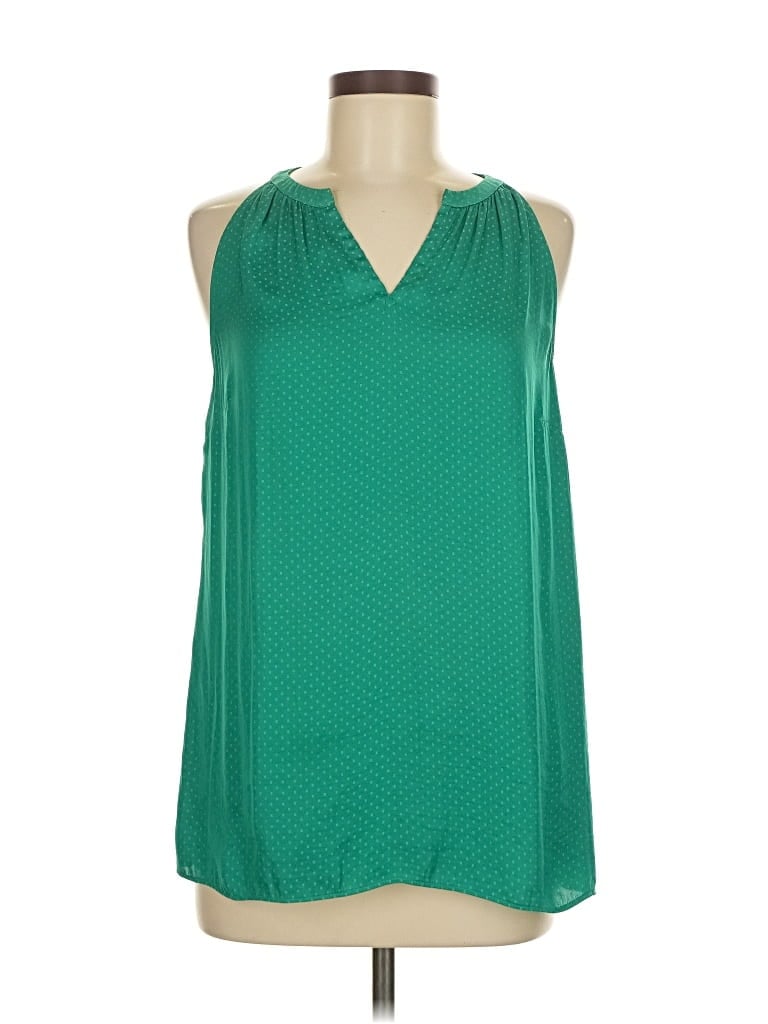 Pre-owned Cabi Sleeveless Blouse In Green