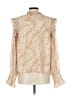 Joe's Jeans 100% Polyester Ivory Long Sleeve Blouse Size L - photo 2
