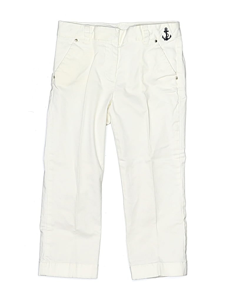 Pre-owned Crewcuts Kids' Casual Pants In White
