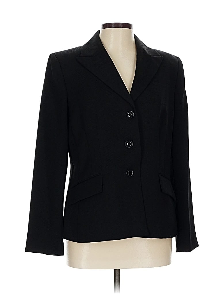 Pre-owned Kasper Blazer Jacket In Black