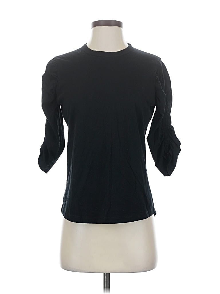 Pre-owned Veronica Beard Jeans 3/4 Sleeve T-shirt In Black