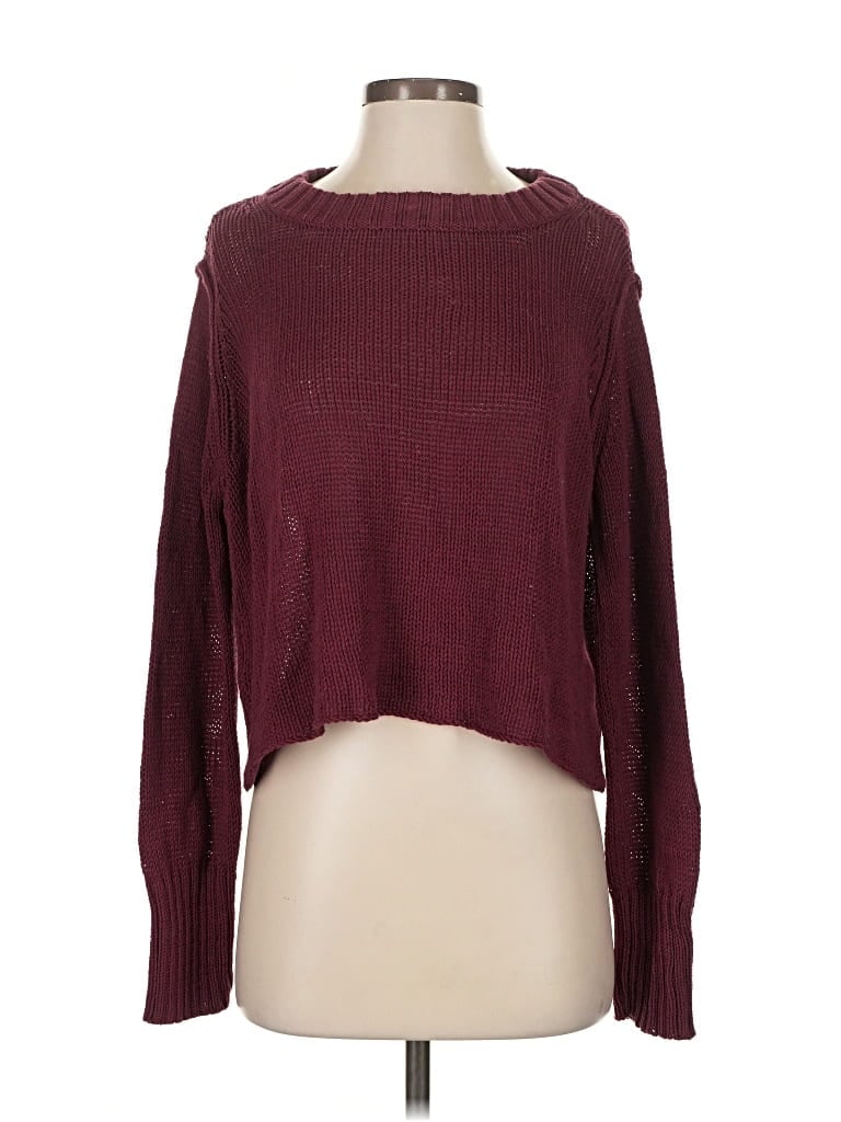 Pre-owned Wooden Ships Pullover Sweater In Burgundy