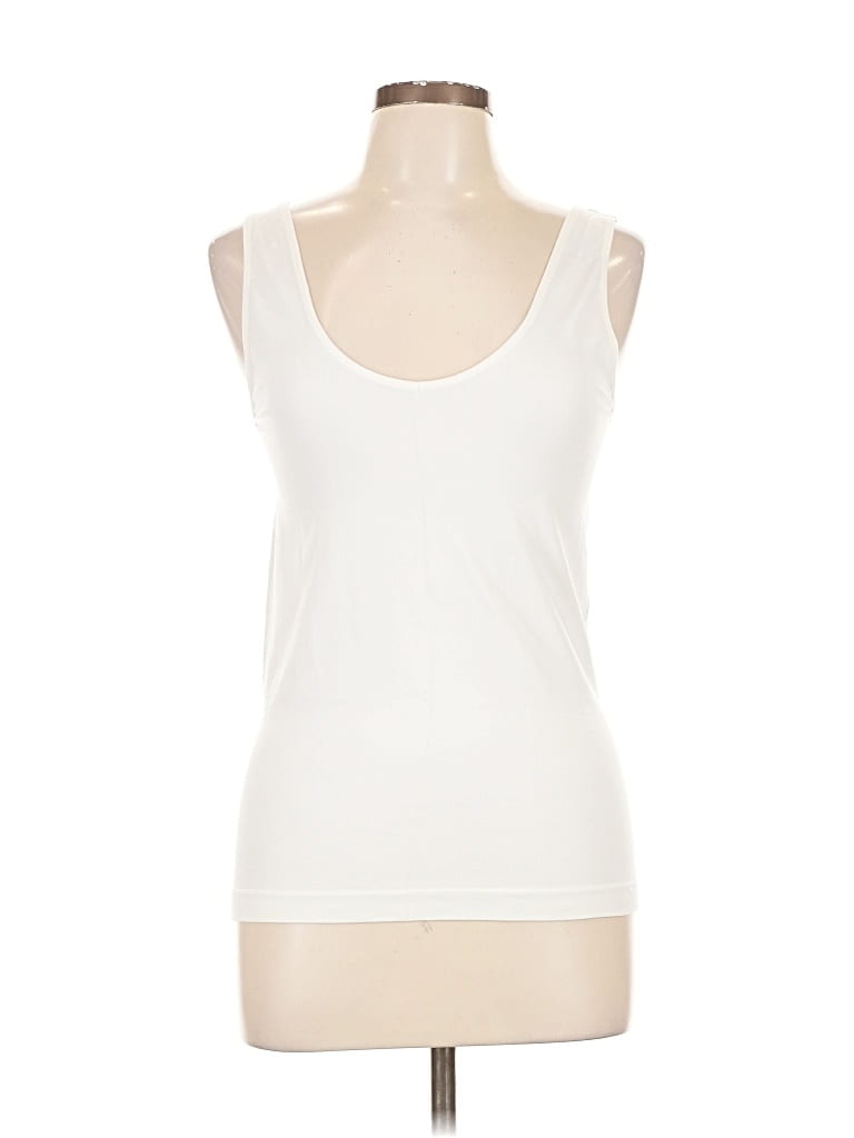 Pre-owned J.crew Factory Store Sleeveless T-shirt In White