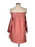 Chico's Stripes Red 3/4 Sleeve Blouse Size Sm (0) - photo 2