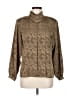 Silk Studio by Claude Bennett 100% Polyester Paisley Brown Long Sleeve Blouse Size 8 - photo 1
