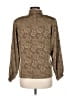 Silk Studio by Claude Bennett 100% Polyester Paisley Brown Long Sleeve Blouse Size 8 - photo 2