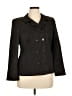 Nina Mclemore Chevron-herringbone Brown Blazer Size 14 - photo 1